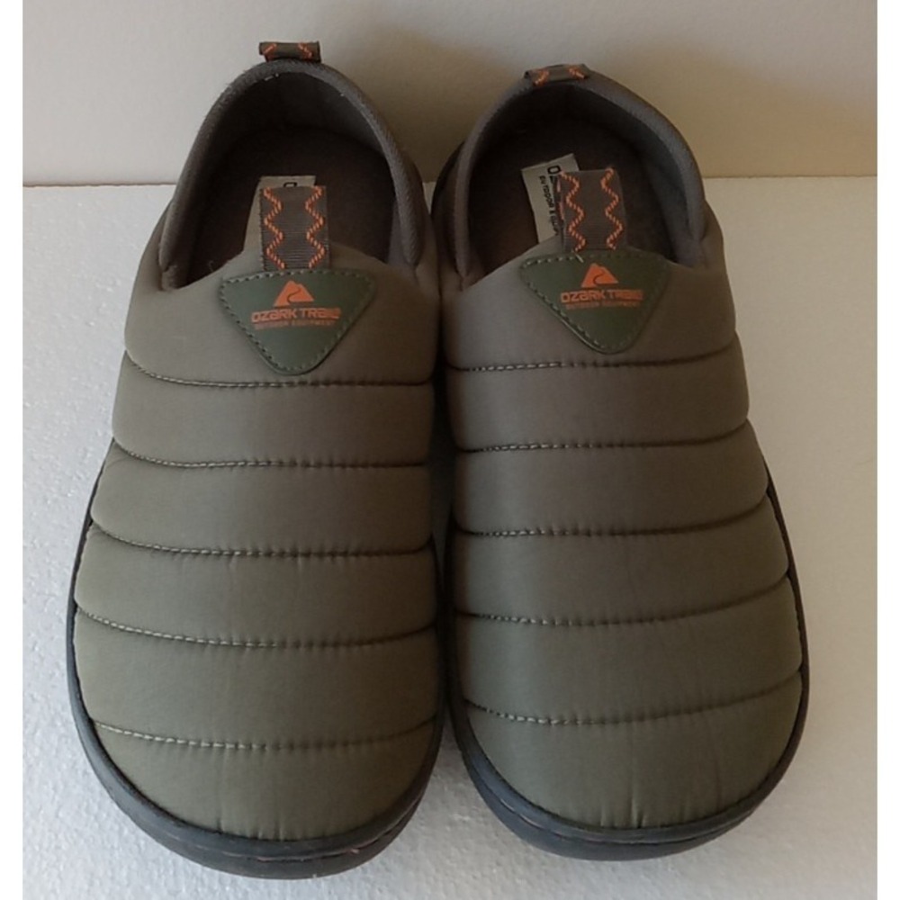 Ozark Trail Men's Puffer Slippers - Size 8 - Green